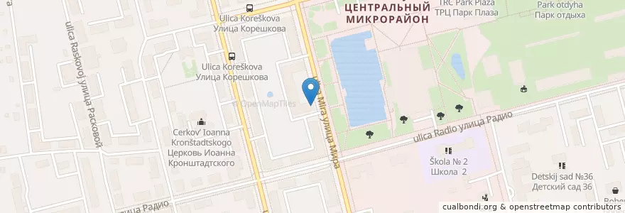 Mapa de ubicacion de Отделение связи №144003 en Russie, District Fédéral Central, Oblast De Moscou, Городской Округ Электросталь.