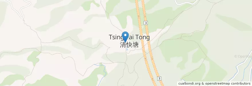 Mapa de ubicacion de 清快塘喜香農莊 Parents Farm en Китай, Гонконг, Гуандун, Новые Территории, 荃灣區 Tsuen Wan District.
