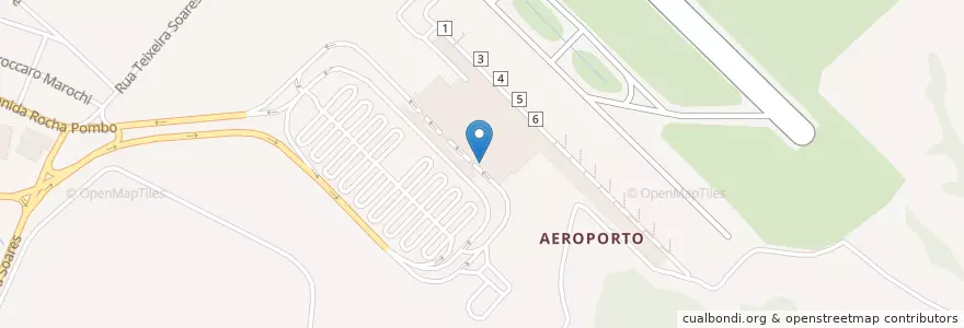 Mapa de ubicacion de Aeroporto en البَرَازِيل, المنطقة الجنوبية, بارانا, Região Geográfica Intermediária De Curitiba, Região Metropolitana De Curitiba, Microrregião De Curitiba, São José Dos Pinhais.