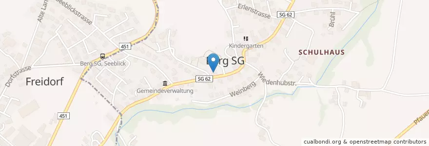 Mapa de ubicacion de Feuerwehr en سويسرا, Sankt Gallen, Bezirk Arbon, Berg (Sg), Roggwil (Tg).