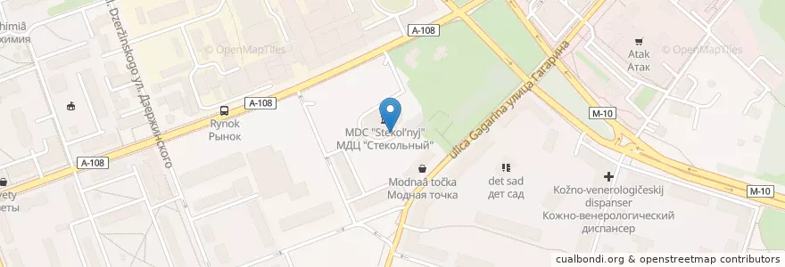 Mapa de ubicacion de Московский Индустриальный Банк en ロシア, 中央連邦管区, モスクワ州, Городской Округ Клин.