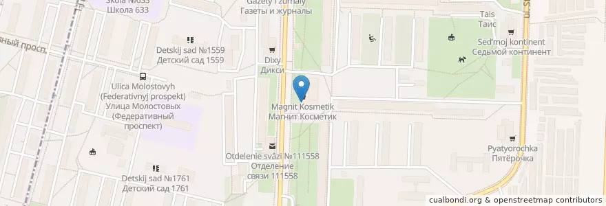Mapa de ubicacion de Столички en Rusia, Distrito Federal Central, Москва, Восточный Административный Округ, Район Ивановское.