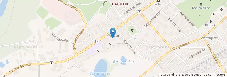 Mapa de ubicacion de Kindergarten Zürcher Strasse en Schweiz/Suisse/Svizzera/Svizra, Sankt Gallen, Wahlkreis St. Gallen, St. Gallen.
