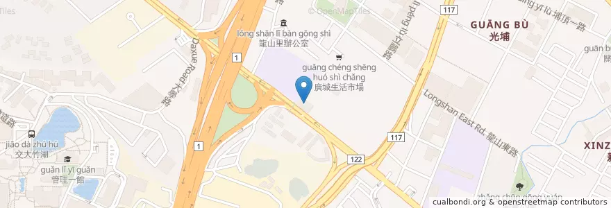 Mapa de ubicacion de 埔頂派出所 en Taiwan, Taiwan Province, Hsinchu, East District.