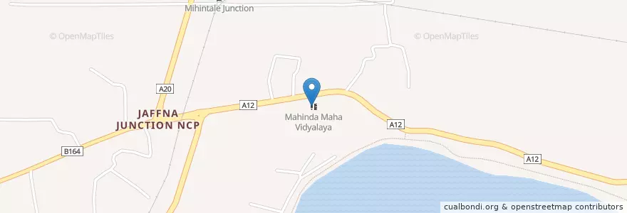 Mapa de ubicacion de Mahinda Maha Vidyalaya en スリランカ, 北中部州, アヌラーダプラ県.