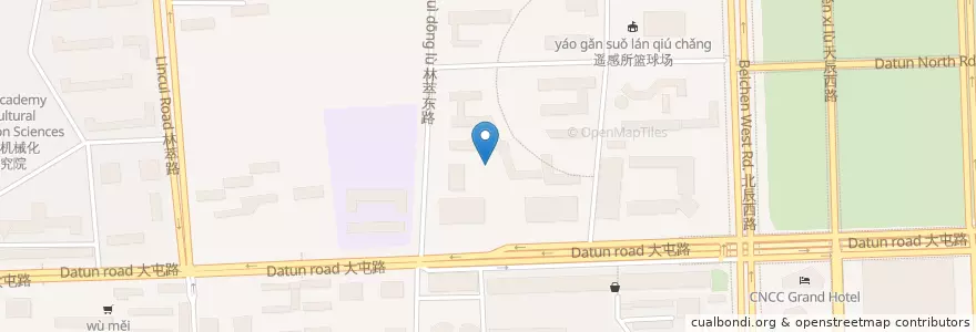 Mapa de ubicacion de 中国科学院动物研究所 en Chine, Pékin, Hebei, 朝阳区 / Chaoyang.