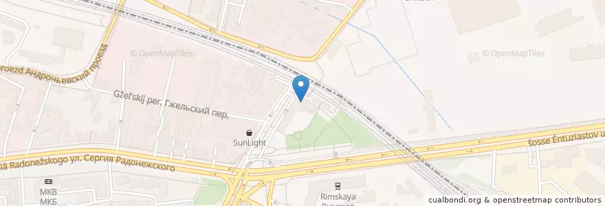 Mapa de ubicacion de Шашлычная en 러시아, Центральный Федеральный Округ, Москва, Юго-Восточный Административный Округ.