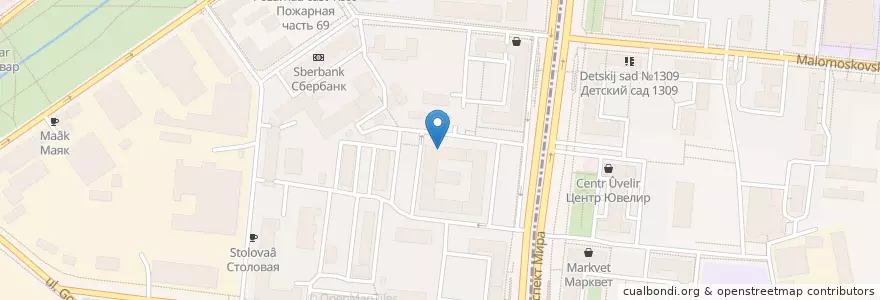 Mapa de ubicacion de Финансовый университет en Russie, District Fédéral Central, Moscou, Северо-Восточный Административный Округ, Останкинский Район.