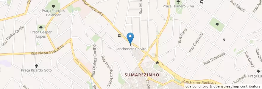 Mapa de ubicacion de Lanchonete Chivito en البَرَازِيل, المنطقة الجنوبية الشرقية, ساو باولو, Região Geográfica Intermediária De São Paulo, Região Metropolitana De São Paulo, Região Imediata De São Paulo, ساو باولو.
