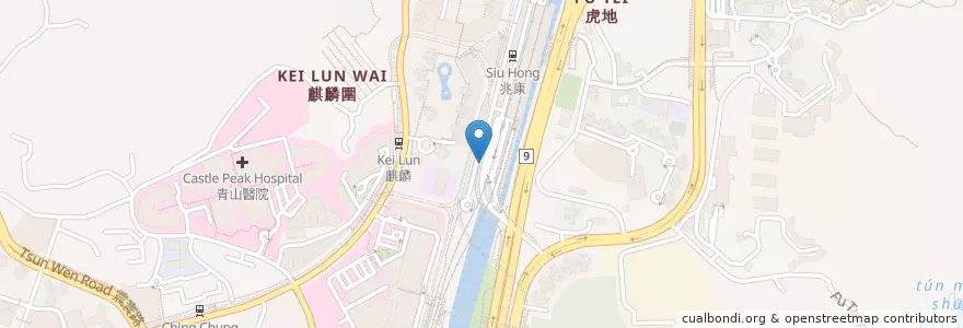 Mapa de ubicacion de Urban en چین, هنگ‌کنگ, گوانگ‌دونگ, 新界 New Territories, 屯門區 Tuen Mun District.
