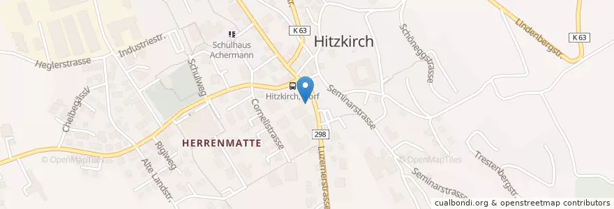 Mapa de ubicacion de Hitzkirch en 스위스, Luzern, Hitzkirch.