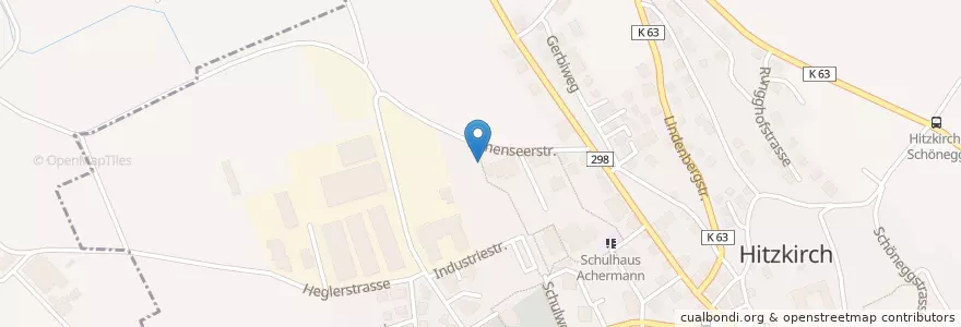Mapa de ubicacion de Feuerwehrlokal Hitzkirch en Schweiz/Suisse/Svizzera/Svizra, Luzern, Hitzkirch.