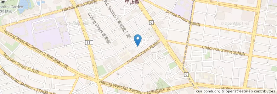 Mapa de ubicacion de 拿坡里披薩 en Тайвань, Новый Тайбэй, Тайбэй, 中正區.