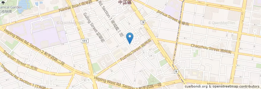 Mapa de ubicacion de 麥當勞 en Tayvan, 新北市, Taipei, 中正區.