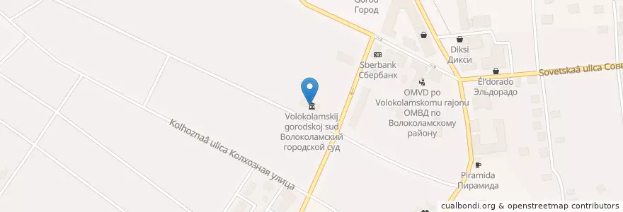 Mapa de ubicacion de Волоколамский городской суд en Rusland, Centraal Federaal District, Oblast Moskou, Волоколамский Городской Округ.
