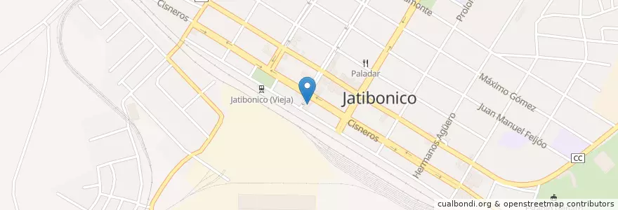 Mapa de ubicacion de Cine Jatibonico en کوبا, Sancti Spiritus, Jatibonico.