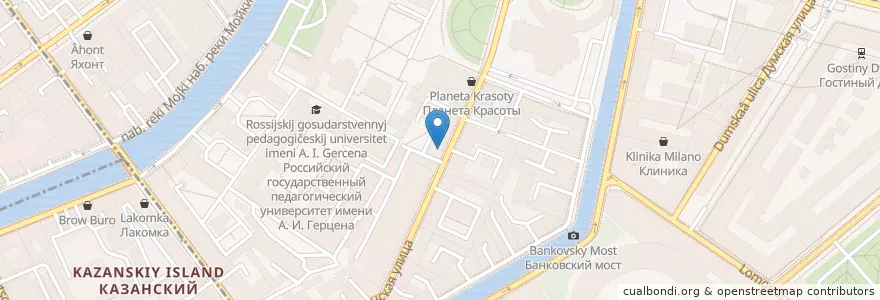 Mapa de ubicacion de The Office en Russia, Northwestern Federal District, Leningrad Oblast, Saint Petersburg, Центральный Район, Округ № 78.