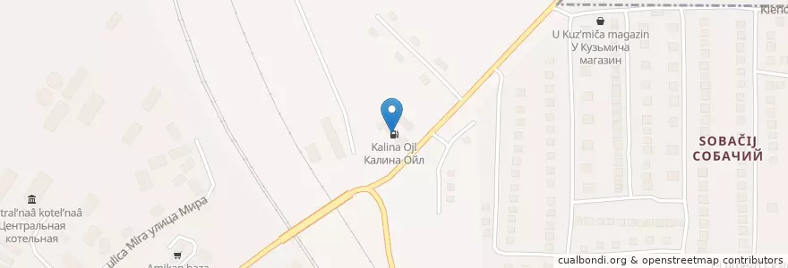 Mapa de ubicacion de Калина Ойл en Russie, District Fédéral Central, Oblast De Voronej, Россошанский Район, Городское Поселение Россошь.