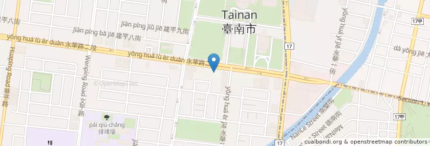 Mapa de ubicacion de 原燒原味燒肉 en Taiwan, 臺南市, 安平區.