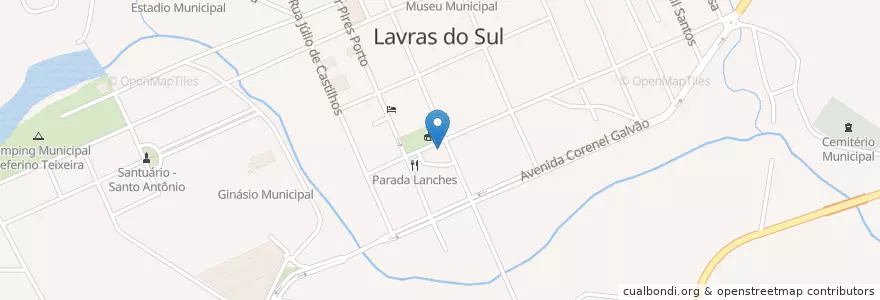 Mapa de ubicacion de Posto BR en ブラジル, 南部地域, リオグランデ・ド・スル, Região Geográfica Intermediária De Santa Maria, Região Geográfica Imediata De São Gabriel - Caçapava Do Sul, Lavras Do Sul.