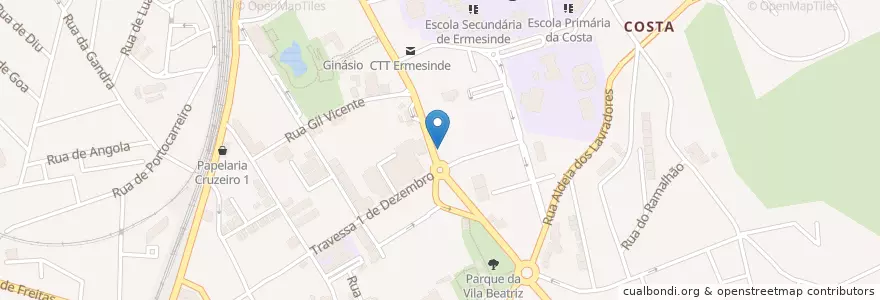 Mapa de ubicacion de Barclays en 葡萄牙, 北部大區, Área Metropolitana Do Porto, Porto, Valongo, Ermesinde.