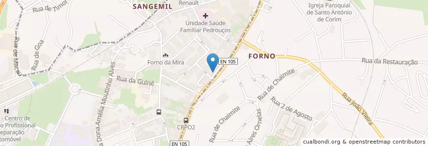 Mapa de ubicacion de Santander Totta en Portekiz, Norte, Área Metropolitana Do Porto, Porto, Maia, Pedrouços.