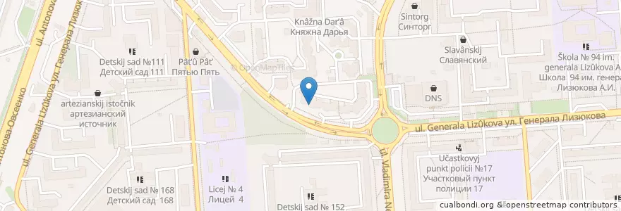 Mapa de ubicacion de МедХэлп en Russland, Föderationskreis Zentralrussland, Oblast Woronesch, Городской Округ Воронеж.