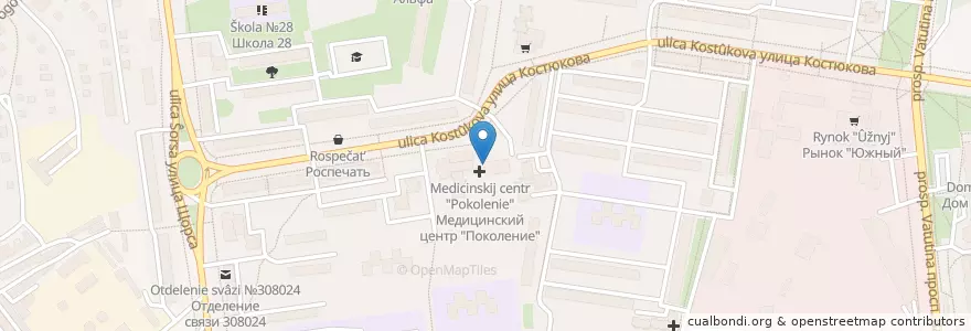Mapa de ubicacion de Апрель en Russia, Central Federal District, Belgorod Oblast, Belgorodsky District, Городской Округ Белгород.