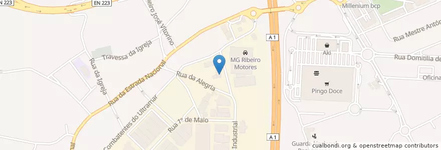 Mapa de ubicacion de Restaurante Europa en پرتغال, Aveiro, Norte, Área Metropolitana Do Porto, Santa Maria Da Feira, Santa Maria Da Feira, Travanca, Sanfins E Espargo.