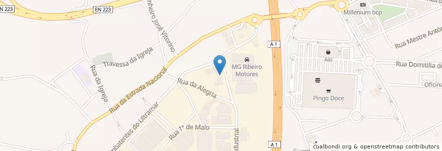 Mapa de ubicacion de Lusorent Rent-a-Car en 葡萄牙, Aveiro, 北部大區, Área Metropolitana Do Porto, Santa Maria Da Feira, Santa Maria Da Feira, Travanca, Sanfins E Espargo.