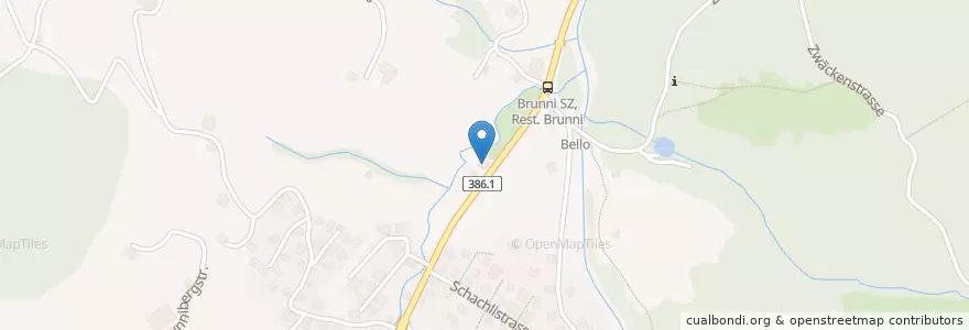 Mapa de ubicacion de Restaurant Brunni en سوئیس, Schwyz, Schwyz, Alpthal.