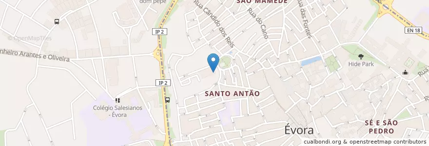 Mapa de ubicacion de Bar Do Teatro en Portugal, Alentejo, Alentejo Central, Évora, Évora, Évora.