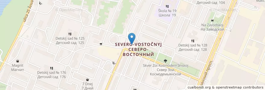 Mapa de ubicacion de Робин Сдобин en Russia, Distretto Federale Centrale, Oblast' Di Voronež, Городской Округ Воронеж.