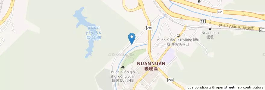 Mapa de ubicacion de 開山宮 en 타이완, 타이완성, 지룽 시, 놘놘 구.