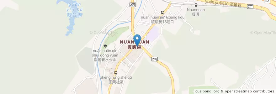 Mapa de ubicacion de 八方雲集 en Taiwán, Provincia De Taiwán, 基隆市, 暖暖區.