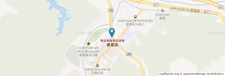 Mapa de ubicacion de 呷尚宝 en 台湾, 台湾省, 基隆市, 暖暖区.