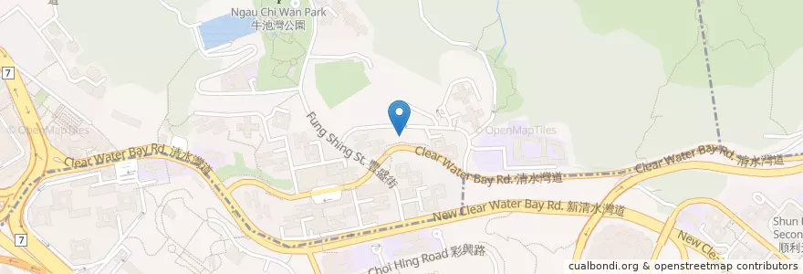 Mapa de ubicacion de Po Leung Kuk Centenary School 保良局百周年學校 en الصين, غوانغدونغ, هونغ كونغ, كولون, الأقاليم الجديدة, 黃大仙區 Wong Tai Sin District.