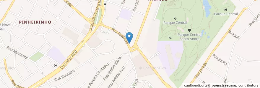 Mapa de ubicacion de Drogaria Paraíso en البَرَازِيل, المنطقة الجنوبية الشرقية, ساو باولو, Região Geográfica Intermediária De São Paulo, Região Metropolitana De São Paulo, Região Imediata De São Paulo, Santo André.