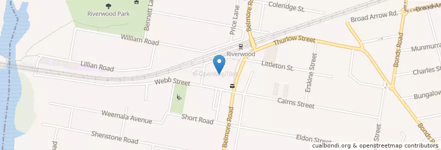Mapa de ubicacion de St. George ATM en أستراليا, نيوساوث ويلز, Georges River Council, Sydney.
