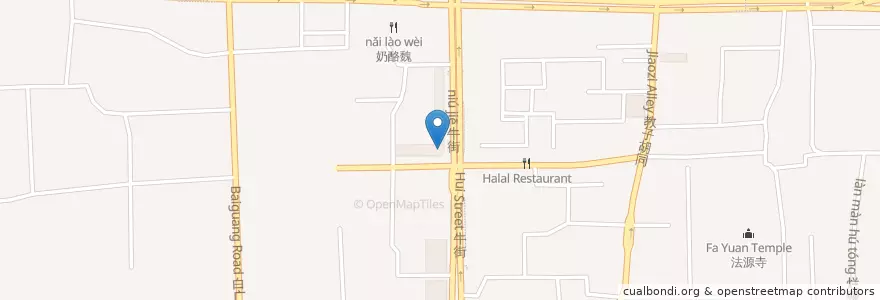 Mapa de ubicacion de 回民小学 en الصين, بكين, خبي, 西城区.