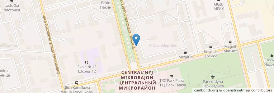 Mapa de ubicacion de Subway en 러시아, Центральный Федеральный Округ, Московская Область, Городской Округ Электросталь.