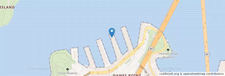 Mapa de ubicacion de STC Wharf Theatres en Australia, New South Wales, Sydney.