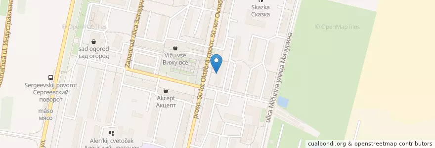 Mapa de ubicacion de Климовская городская библиотека en Rusland, Centraal Federaal District, Oblast Moskou, Городской Округ Подольск.