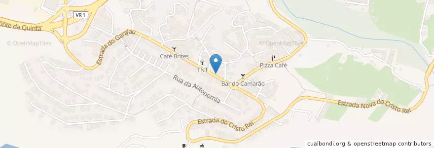 Mapa de ubicacion de Snack-Bar Neptuno en پرتغال, Santa Cruz, Caniço.