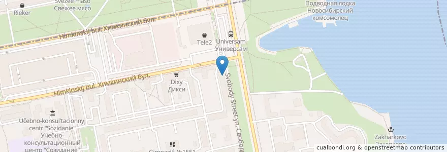 Mapa de ubicacion de Горздрав en 俄罗斯/俄羅斯, Центральный Федеральный Округ, Москва, Северо-Западный Административный Округ.
