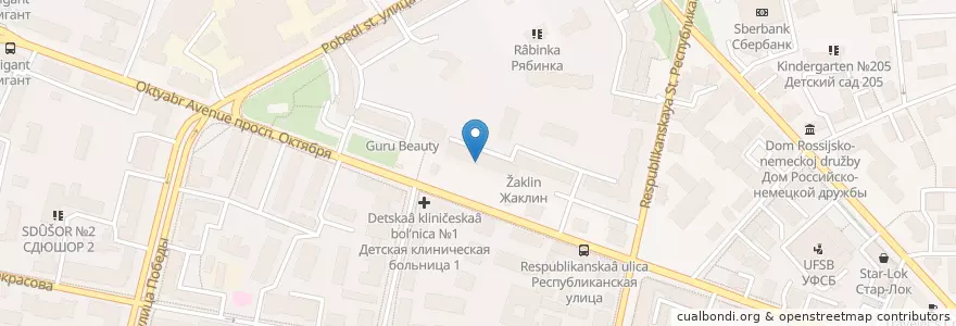 Mapa de ubicacion de Золотое руно en Russland, Föderationskreis Zentralrussland, Oblast Jaroslawl, Ярославский Район, Городской Округ Ярославль.