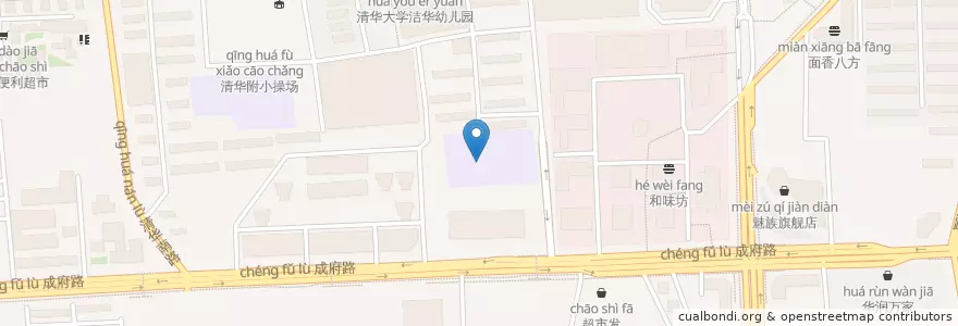 Mapa de ubicacion de 中关村中学 en 中国, 北京市, 河北省, 海淀区.