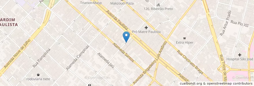 Mapa de ubicacion de Pier Paulista en Бразилия, Юго-Восточный Регион, Сан-Паулу, Região Geográfica Intermediária De São Paulo, Região Metropolitana De São Paulo, Região Imediata De São Paulo, Сан-Паулу.