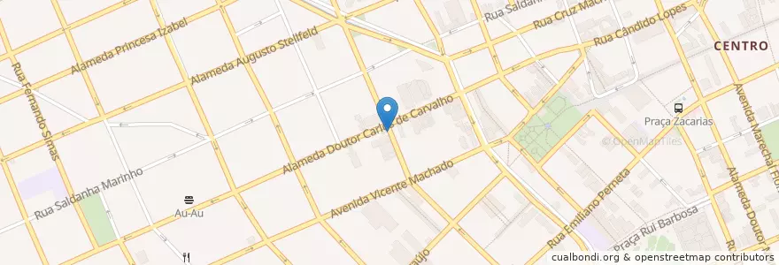 Mapa de ubicacion de Spaghetto Ristorante en ブラジル, 南部地域, パラナ, Região Geográfica Intermediária De Curitiba, Região Metropolitana De Curitiba, Microrregião De Curitiba, クリチバ.