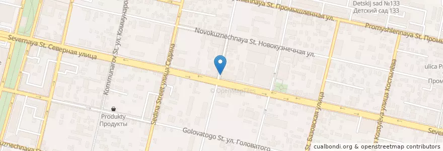 Mapa de ubicacion de Балтинвестабанк en Russia, South Federal District, Krasnodar Krai, Krasnodar Municipality.